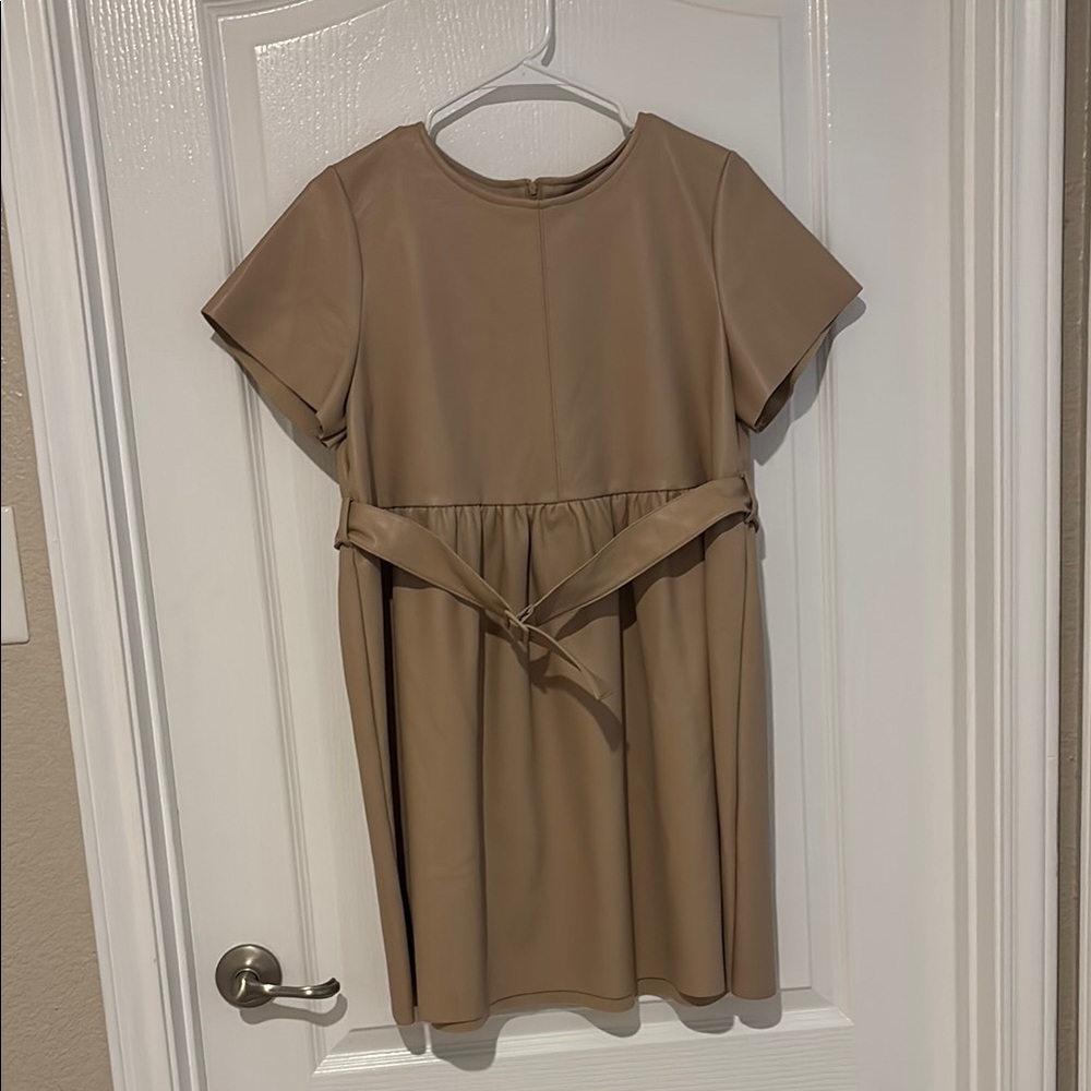 Wonder Nation Tan A-Line Mini Dress